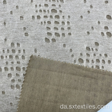 Polyester rayon dobbelt jacquard strikket stof